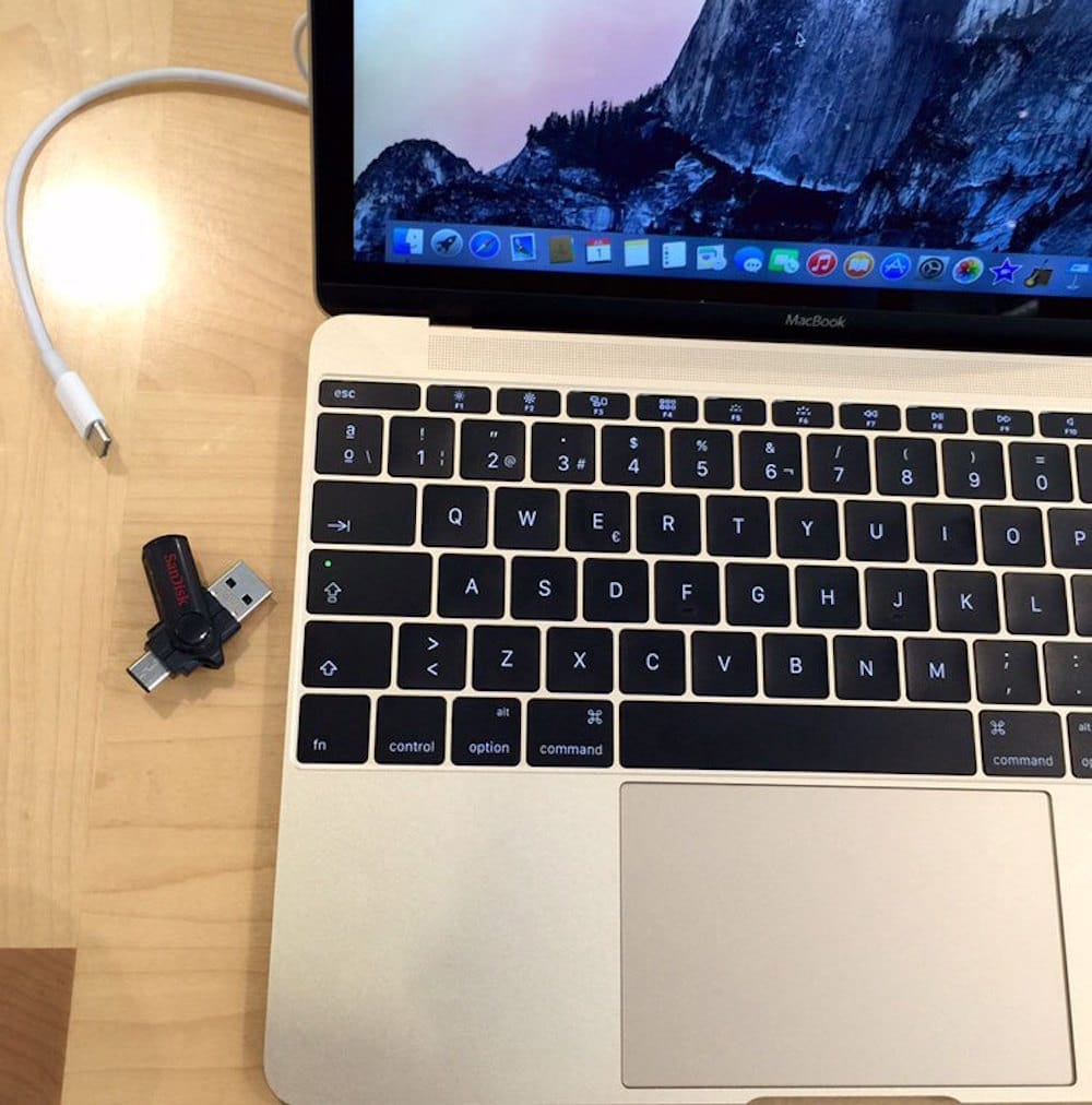 USB-C SanDisk y MacBook